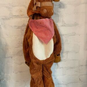 Brown Horse Costume with Red Bandana